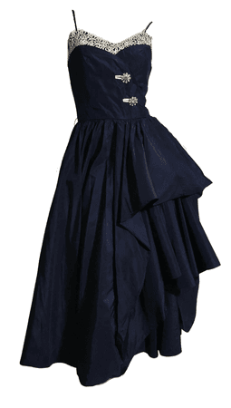 navy blue vintage dress