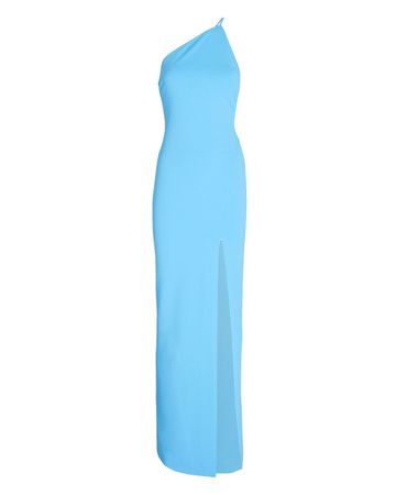 Solace London Petch Maxi Dress In Blue | INTERMIX®