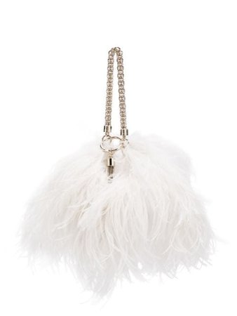 Shop white Jimmy Choo Callie feather bag with Express Delivery - Farfetch