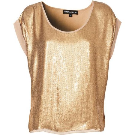 Gold Sequin tshirt