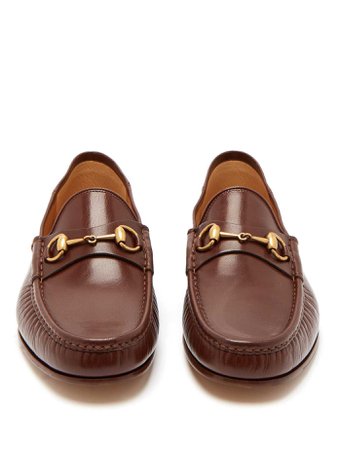 Easy Roos collapsible-heel leather loafers | Gucci | MATCHESFASHION.COM