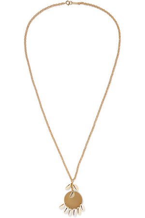 Isabel Marant | Gold-tone and shell necklace | NET-A-PORTER.COM