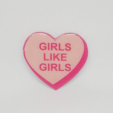 Girls Like Girls Plastic and Resin Pin | Etsy
