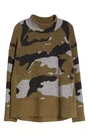 beachlunchlounge Taylor Camo Sweater | Nordstrom