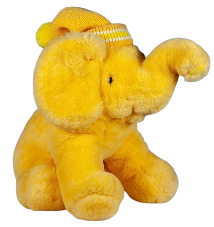 yellow elephant plushie