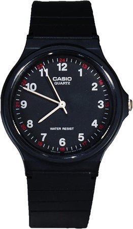 Amazon.com: Casio MQ24-1B Analog Watch Black 1 Size : Casio: Clothing, Shoes & Jewelry