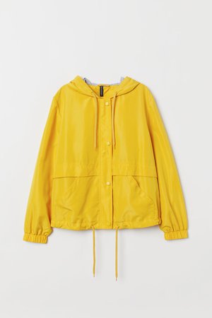 Hooded Jacket - Yellow - Ladies | H&M US
