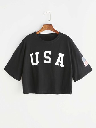 USA Crop T-Shirt