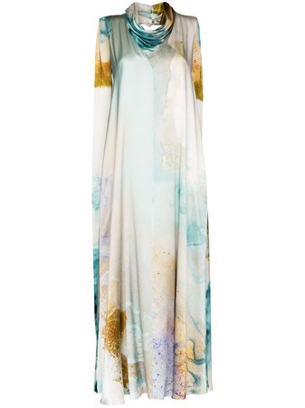Roksanda Watercolour Print Maxi Dress SS20H16641 | Farfetch