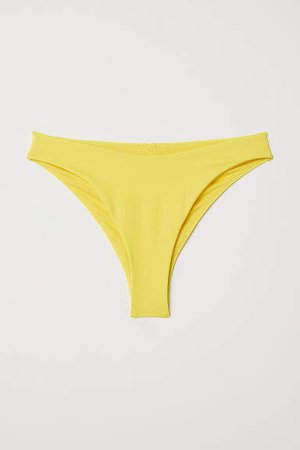 Brazilian Thong Bikini Bottoms - Yellow