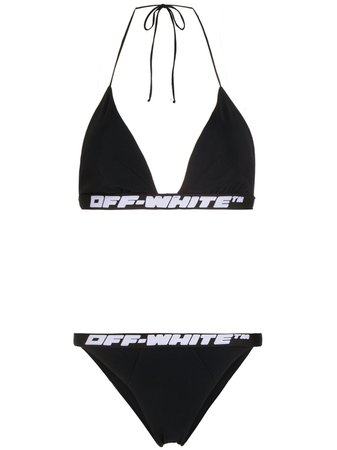 Off-White Bikini à Bande Logo - Farfetch