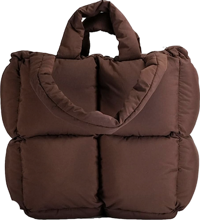 Amazon brown puffer bag