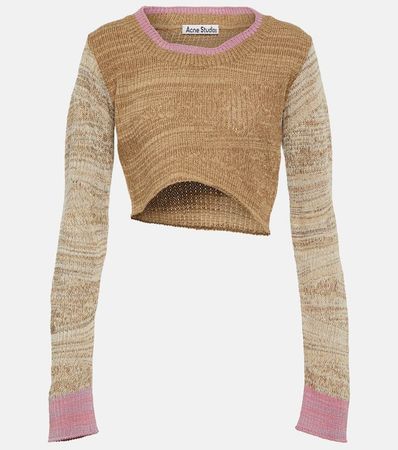 Asymmetric wool-blend sweater