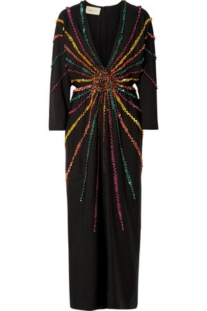 Gucci | Embellished silk crepe de chine gown | NET-A-PORTER.COM