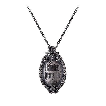 The Haunted Mansion Plaque Necklace by Rebecca Hook | shopDisney