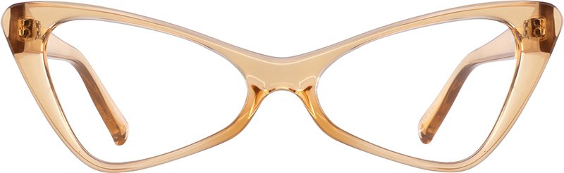 Orange Cat-Eye Glasses #2030842
