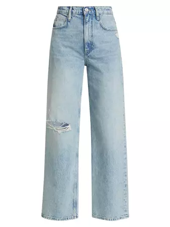 Shop Frame Le High N Tight Wide-Leg Jeans | Saks Fifth Avenue