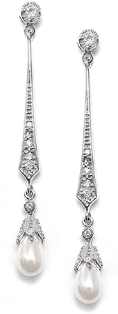 vintage silver drop earrings