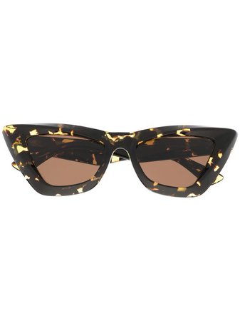 Bottega Veneta Eyewear cat-eye sunglasses brown BV1101S - Farfetch