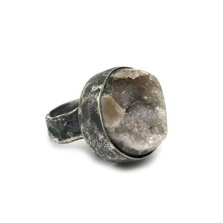 Quartz Crystal Taxco Ring #7 - Size 6.75 – The Smithery . artist made goods .