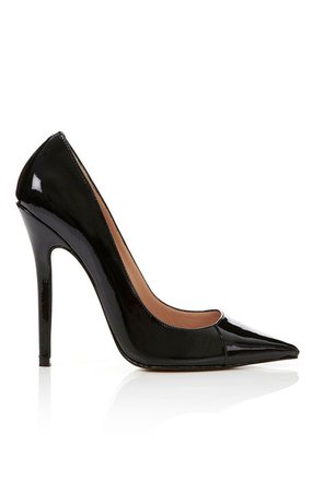 Shoes : 'Paris' Patent Leather Black Pointed Toe High Heel Pump