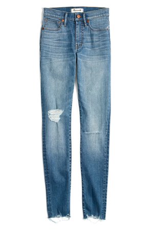 Madewell 9-Inch Torn Knee Skinny Jeans (Frankie) | Nordstrom