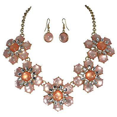 peach pendant and earrings - Google Search