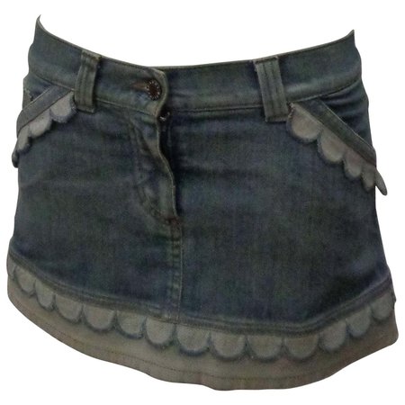 Anna Molinari Denim Skirt For Sale at 1stDibs