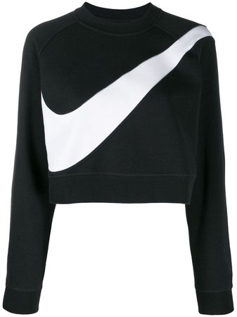 Nike Swoosh Fleece Crewneck Sweatshirt - Farfetch