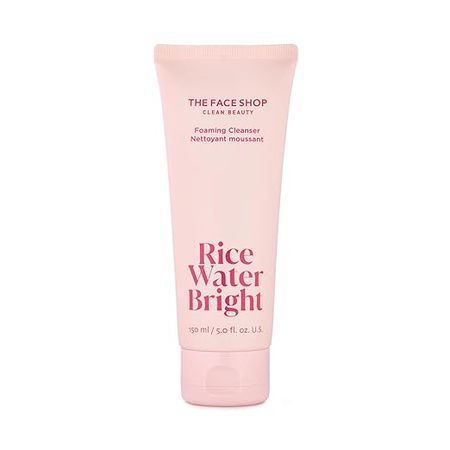 Amazon.com: The Face Shop Rice Water Bright Foaming Cleanser 150ml | Vegan| Brightening | Rice Water | Hydrating | Rice Bran Oil | K-Beauty : Beauty & Personal Care