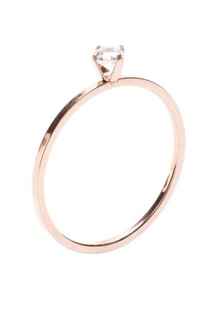 Diamond Ring Rose Gold - Happiness Boutique