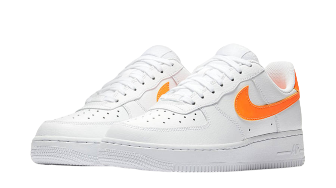 Orange and White Nike Trainers
