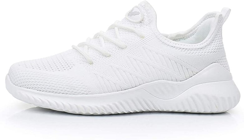 Amazon.com | QAUPPE Women's Memory Foam Tennis Shoes Lightweight Comfortable Casual Mesh Slip On Athletic Walking Sneakers US5.5-10 | Fashion Sneakers