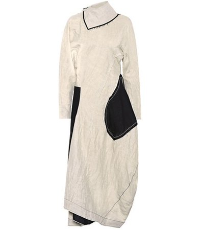 Dragica linen-blend dress