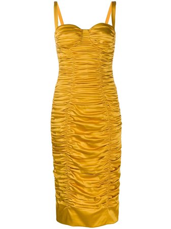 Dolce & Gabbana Ruched Bustier Bodycon Dress Aw19 | Farfetch.com