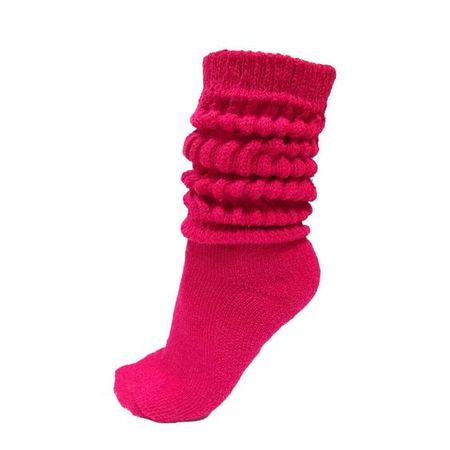sock slouch pink