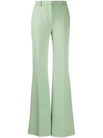 Alberta Ferretti high-waisted flared trousers with pleats -30% - buy online in Moscow | Prices, Photo.