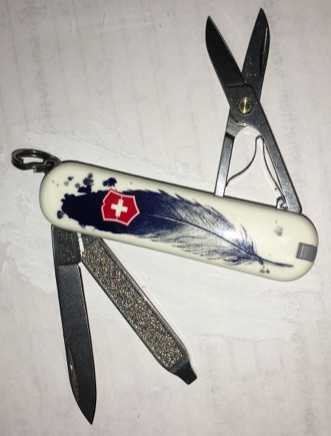 Swiss Army Knife Feather