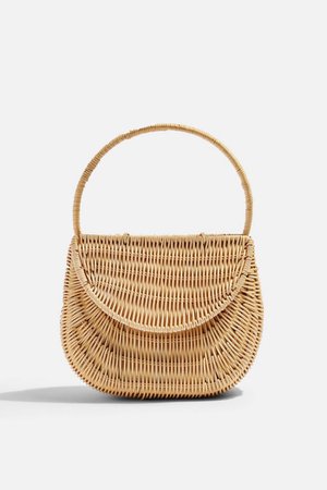 SPLIT Wicker Straw Mini Grab Bag | Topshop