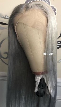 grey wig