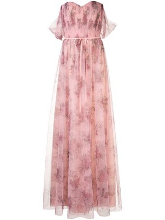Marchesa Notte Tulle Draped Bridesmaid Gown Ss20 | Farfetch.com