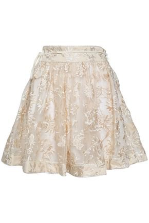 Embroidered silk-organza mini skirt | ZIMMERMANN | Sale up to 70% off | THE OUTNET