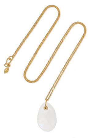 Pippa Small | 18-karat gold moonstone necklace | NET-A-PORTER.COM