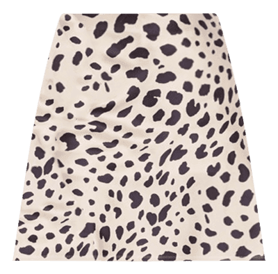 AQUA Leopard Print Mini Skirt - 100% Exclusive | Bloomingdale's