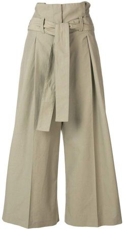 high waisted paperbag trousers