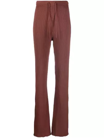 Nanushka rib-knit Drawstring Trousers - Farfetch