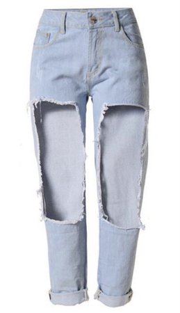 Large Ripped Jeans