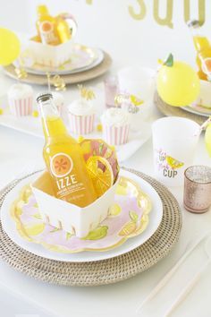 Lemon Themed Bridal Shower: Ideas, Favors and Decor — Affordable Wedding Venues & Menus in 2022 | Lemon themed party, Lime birthday party, First birthday party supplies