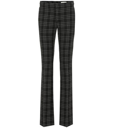 Alexander McQueen, High-Rise Checked Wool Pants