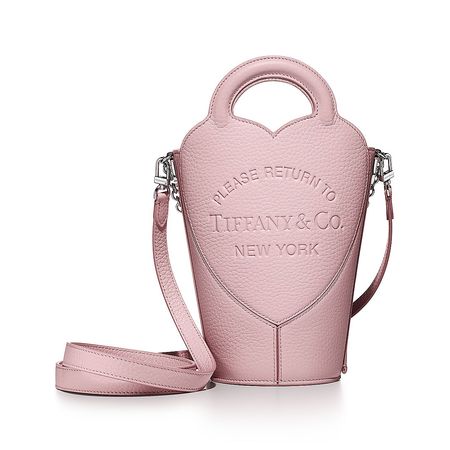 Return to Tiffany™ Mini-Crossbody-Tasche aus kristallrosa Leder | Tiffany & Co.